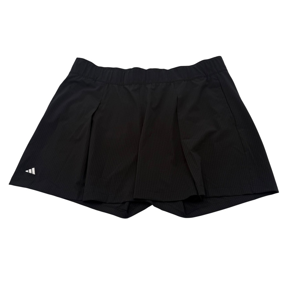 adidas Golf Go-To Pleated Shorts Women XL Black 10/24 JC9232 KWH88